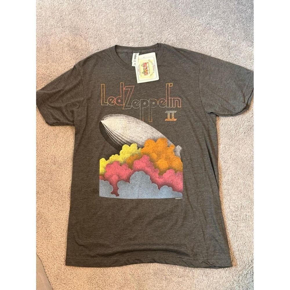 Led Zeppelin II Short Sleeve
 Men's Grey and Orange T-shirt